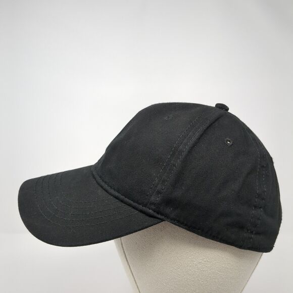 Unbranded Slideback Hat Black One Size Adjustable Blank Outdoor Solid - Picture 3 of 8